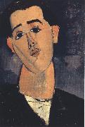 Portrait of Juan Gris (mk39) Amedeo Modigliani